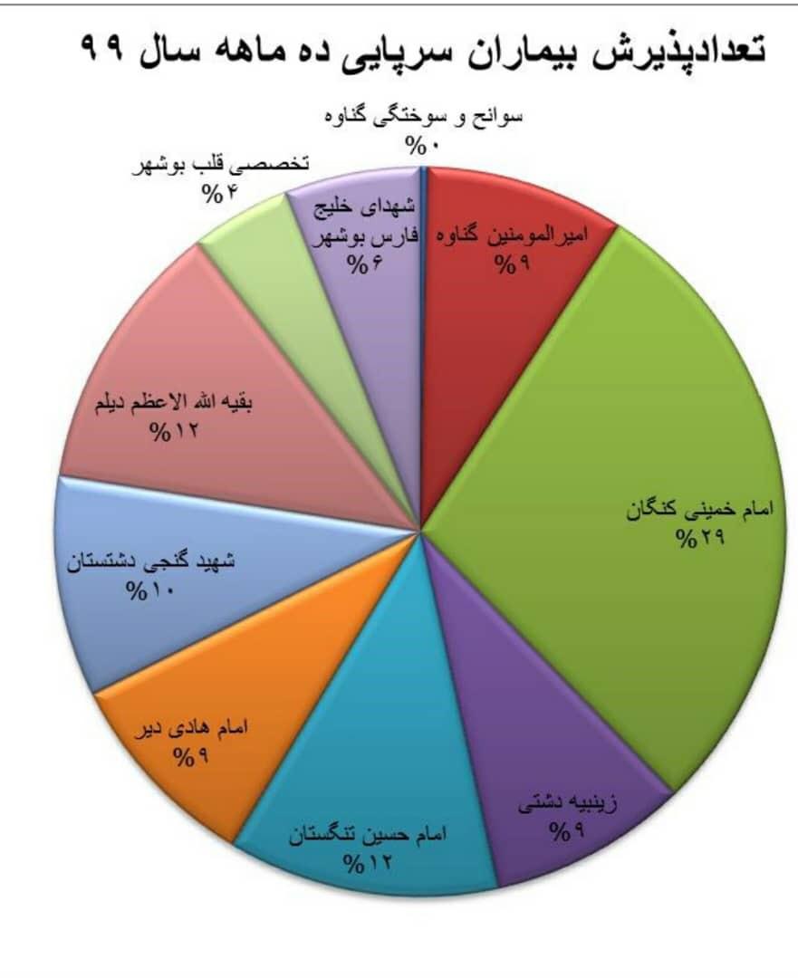 ۲۹ درصد از کل مراجعین سرپایی استان بوشهر، مربوط به بیمارستان امام خمینی(ره) کنگان است/ سهم بیمارستان کنگان، صرف کدام مراکز درمانی می شود؟