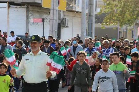 گزارش تصویری همایش بزرگ پیاده روی در بندر کنگان