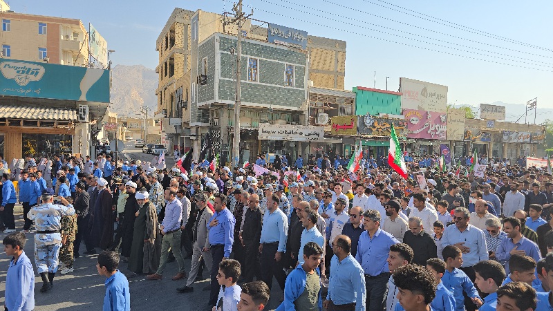 برگزاری راهپیمایی روز ۱۳ آبان در کنگان؛ نمایش وحدت و ایستادگی مردم علیه استکبار جهانی+عکس
