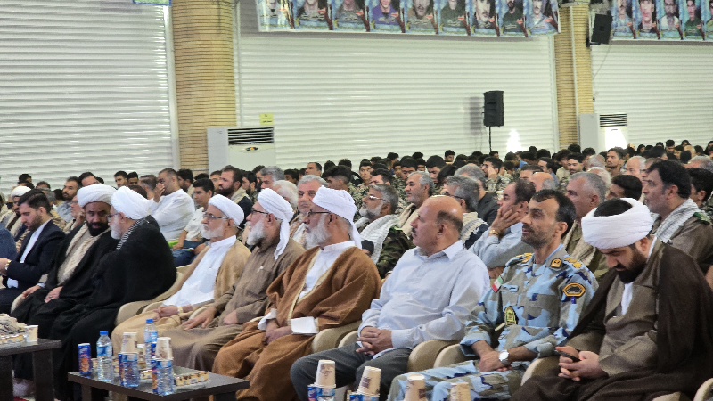حضور پررنگ علمای اهل‌سنت در همایش اقتدار؛ تجدید میثاق بسیجیان کنگان با آرمان‌های انقلاب